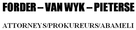 Forder Van Wyk Pieterse Attorneys (Port Shepstone) Attorneys / Lawyers / law firms in Port Shepstone (South Africa)