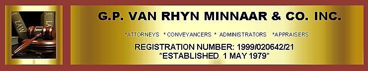 GP van Rhyn Minnaar & Co Inc (Port Elizabeth) Attorneys / Lawyers / law firms in Port Elizabeth (South Africa)