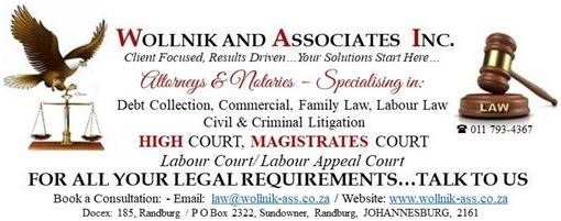 Wollnik and Associates Incorporated (Randburg) Attorneys / Lawyers / law firms in  (South Africa)